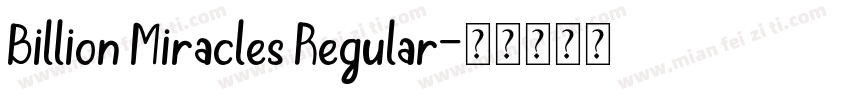 Billion Miracles Regular字体转换